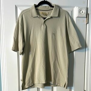 Tommy Bahama Tan Polo Shirt size Large